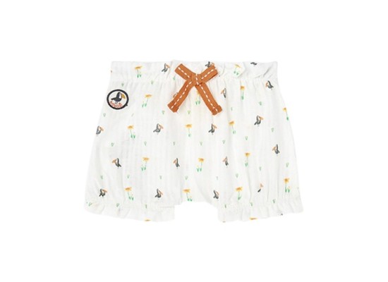 2-tlg. Set T-Shirt und Musselin-Shorts Tukan