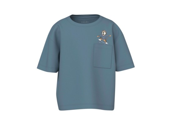 T-Shirt mit Brusttasche Tiger