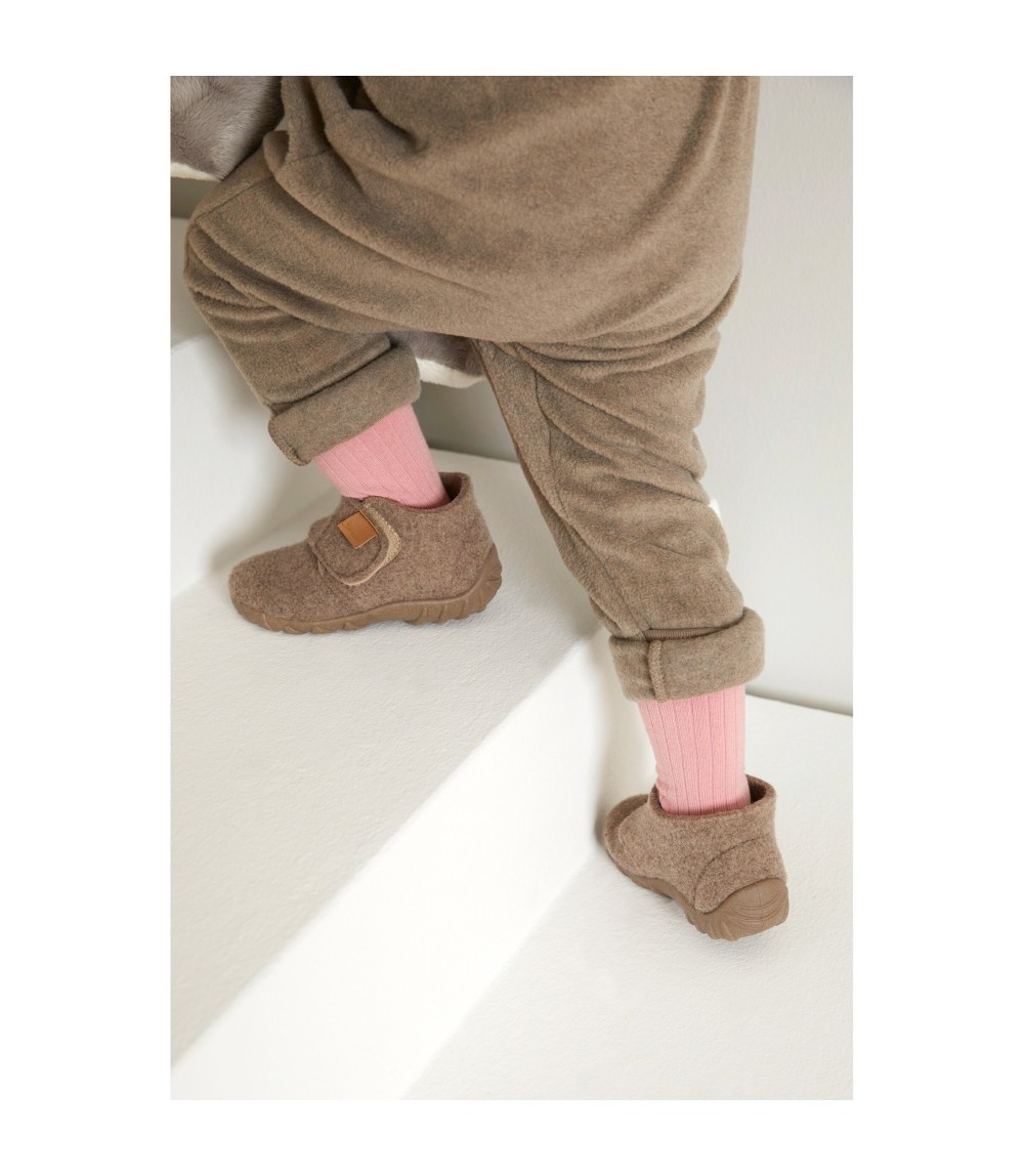 Krabbel-und Hausschuhe mit Klettverschluss