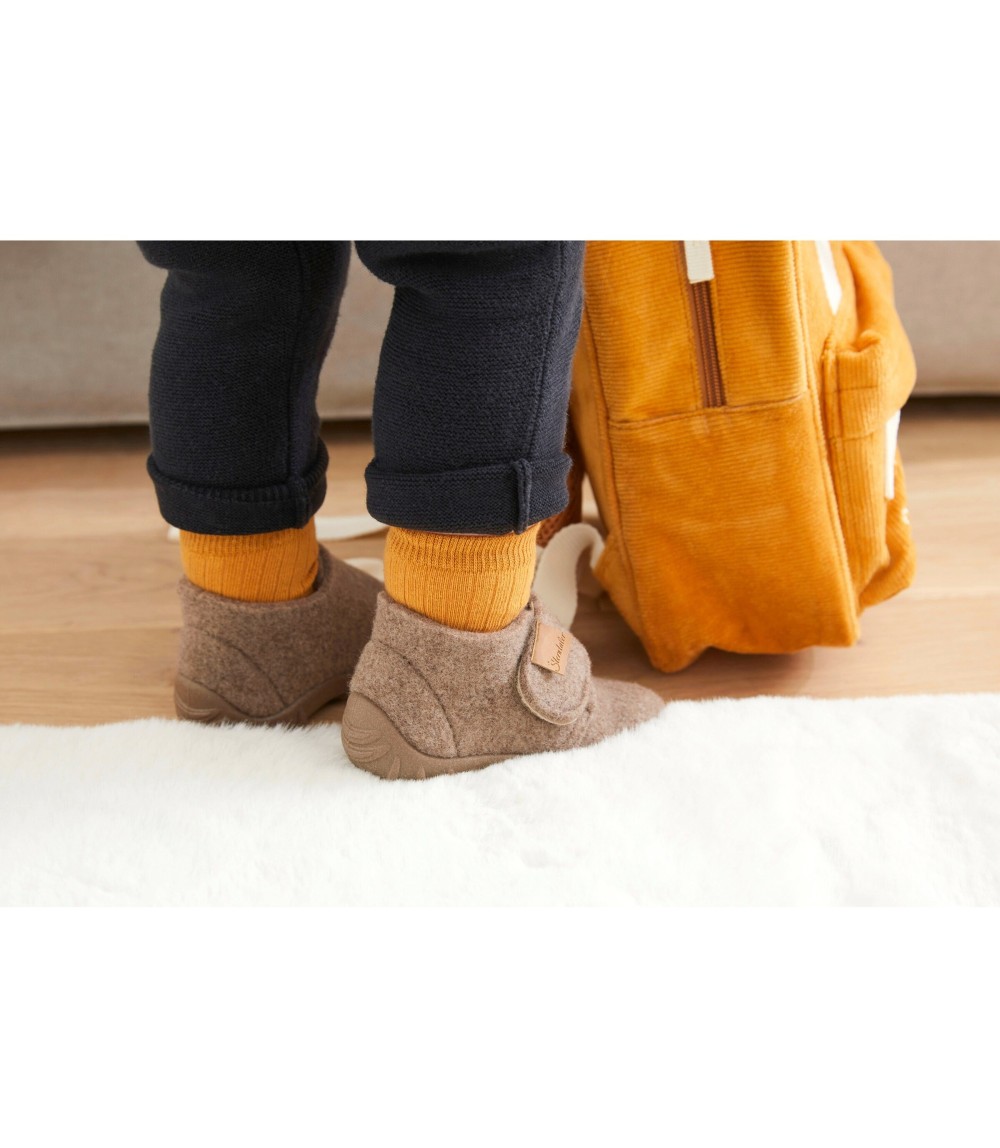 Krabbel-und Hausschuhe mit Klettverschluss