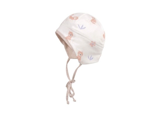 Erstlingsmütze Tiger Blumen