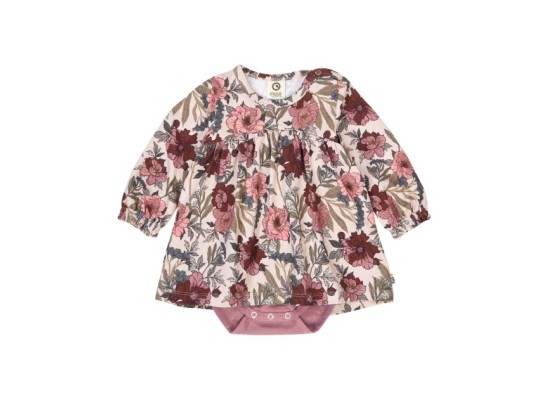 Bodykleid langarm Blumen