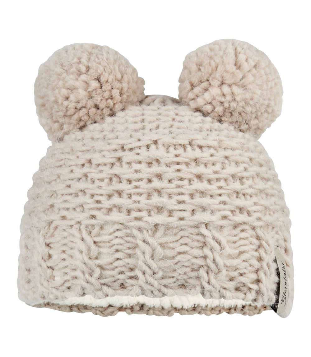 Winter-Strickmütze mit Ohren