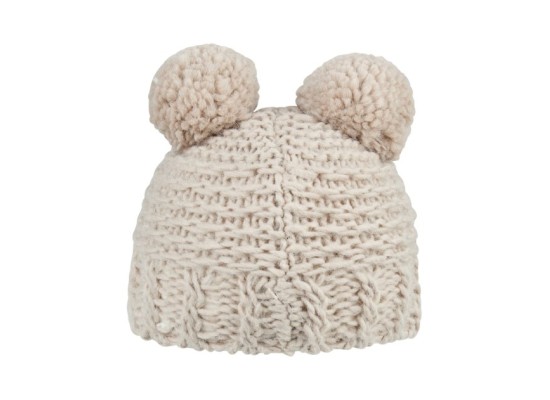 Winter-Strickmütze mit Ohren