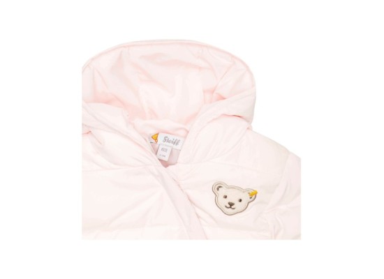 Steppoverall mit abnehmbarem Fuß und Kapuze Bär