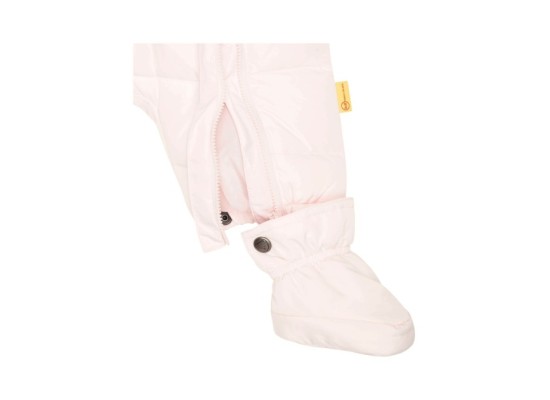 Steppoverall mit abnehmbarem Fuß und Kapuze Bär