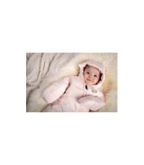 Steppoverall mit abnehmbarem Fuß und Kapuze Bär