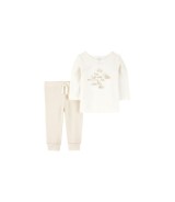 2-tlg. Set Shirt langarm und Jogginghose Ringel Gänse Rippqualität