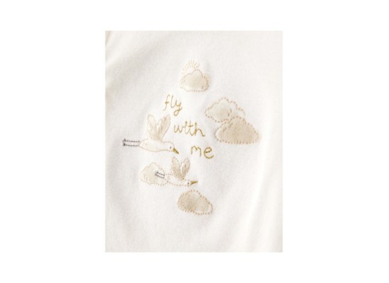 2-tlg. Set Shirt langarm und Jogginghose Ringel Gänse Rippqualität