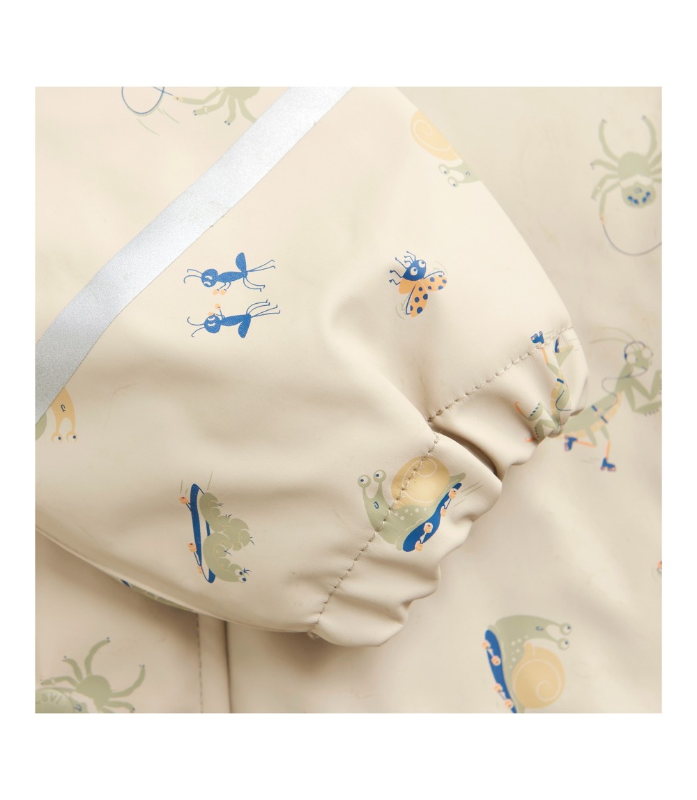 Regenjacke mit abnehmbarer Kapuze gefüttert Tiere