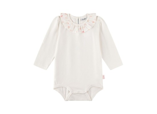 Body langarm Rüschenkragen