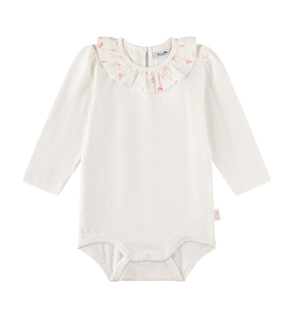 Body langarm Rüschenkragen