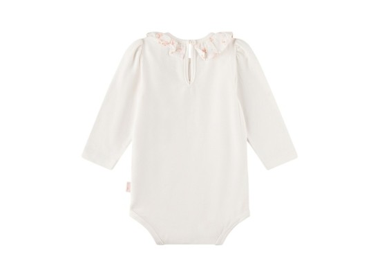 Body langarm Rüschenkragen