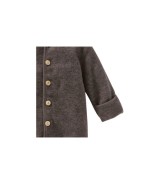 Wollfleece-Overall mit Klappbündchen aus Merinowolle