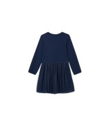 Kleid langarm mit Tüllrock Leoprint