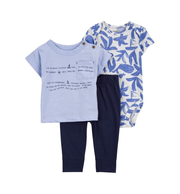 3-tlg. Set Body kurzarm