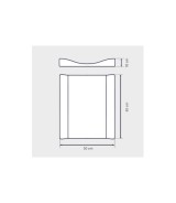 Keilwickelauflage Wave 65x50 cm