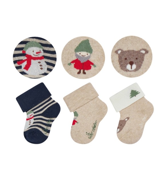 3er-Pack Socken Weihnachten