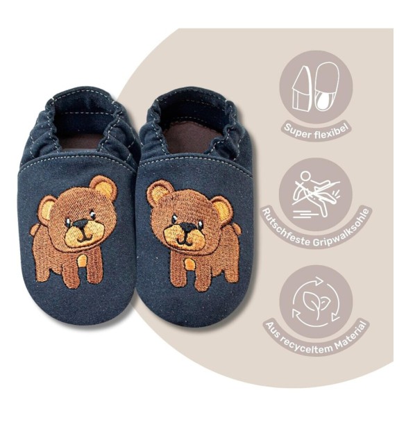 Kinderschuhe RecyStep Giraffe beige