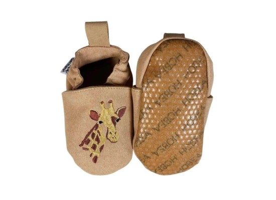 Kinderschuhe RecyStep Giraffe beige