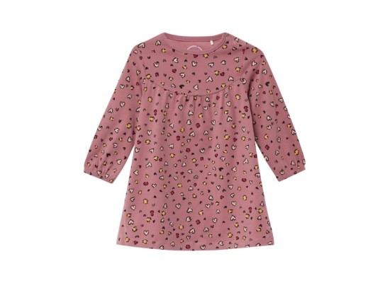 Kleid langarm Leoprint