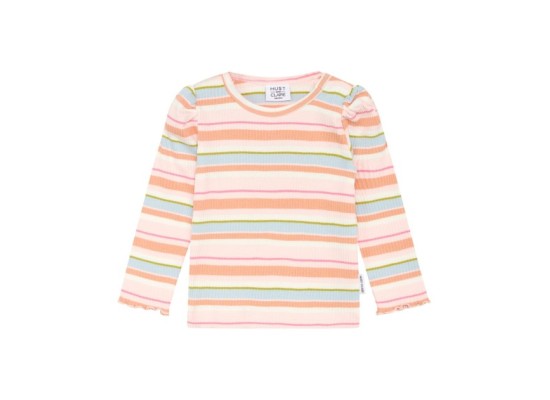 Shirt langarm Ringel Rippqualität