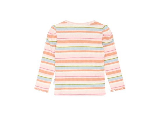 Shirt langarm Ringel Rippqualität