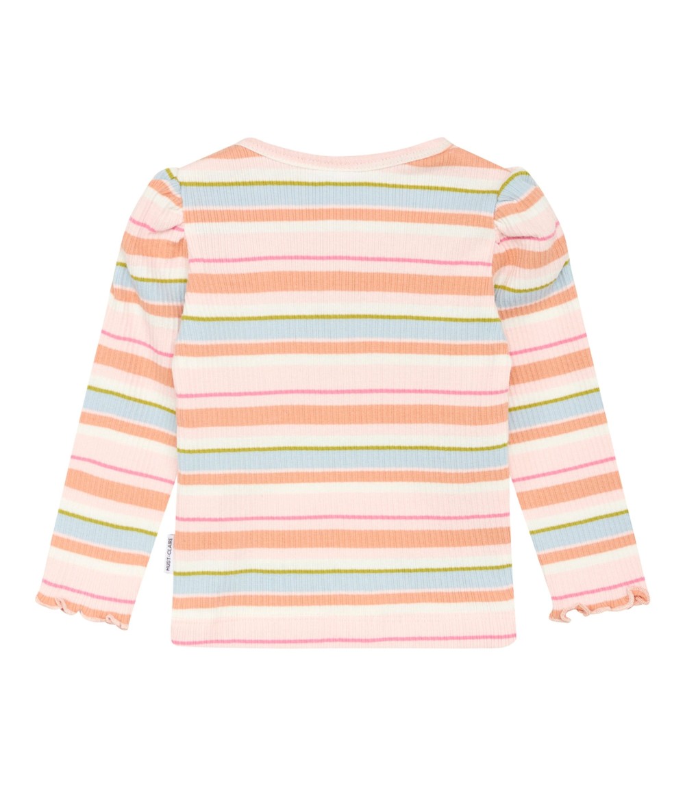 Shirt langarm Ringel Rippqualität