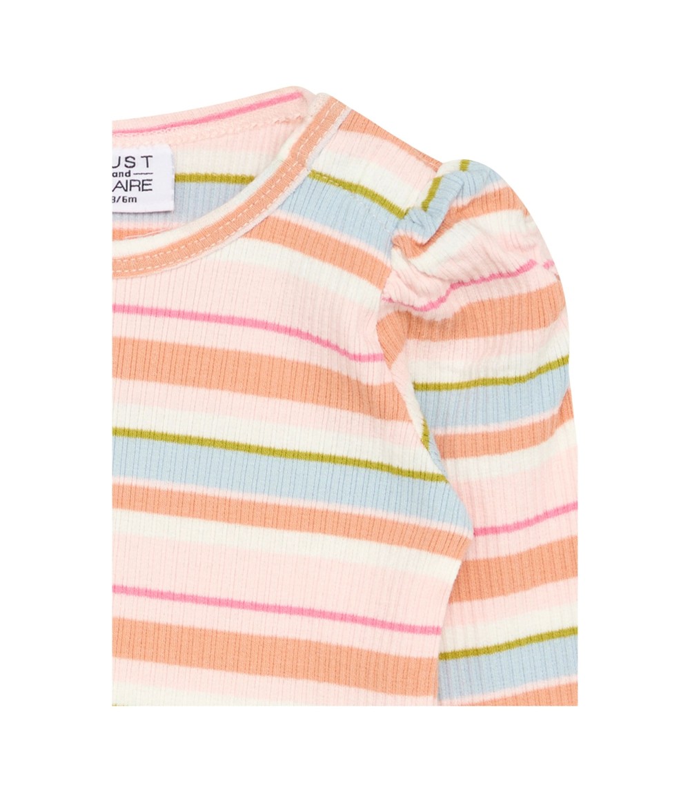 Shirt langarm Ringel Rippqualität