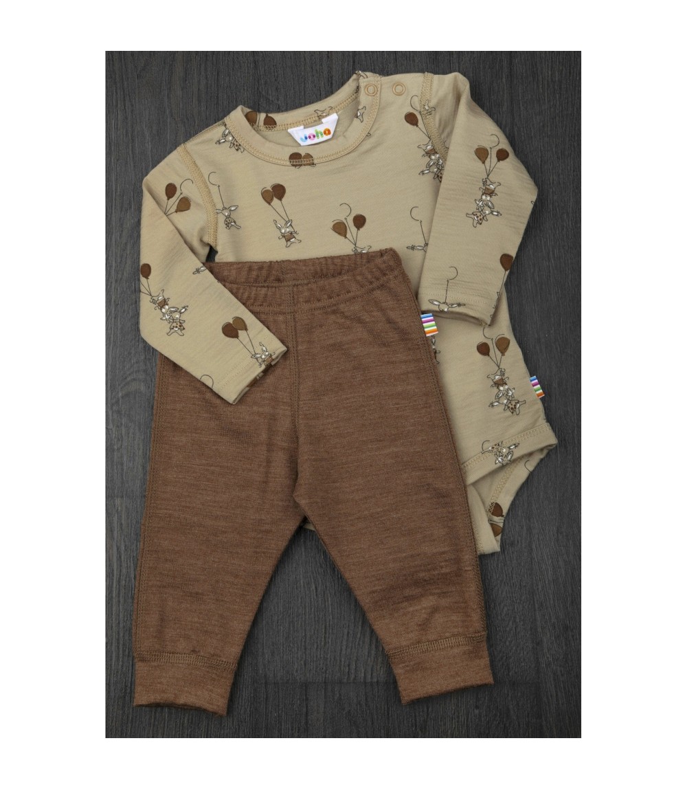 Woll-Body langarm Hasen