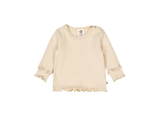 Shirt langarm mit Mitwachsbündchen Rippqualität