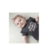 T-Shirt Flowers Stick-Rüsche