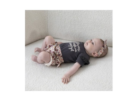 T-Shirt Flowers Stick-Rüsche