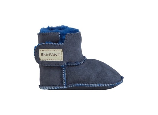 Lammfellschuhe mit Klettverschluss