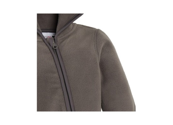 Fleece-Overall mit Kapuze