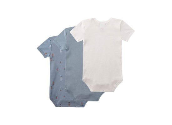 3er-Pack Bodys kurzarm Türme