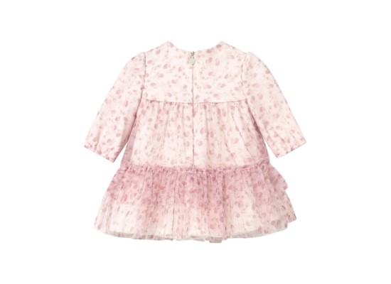 Tüllkleid langarm Blüten