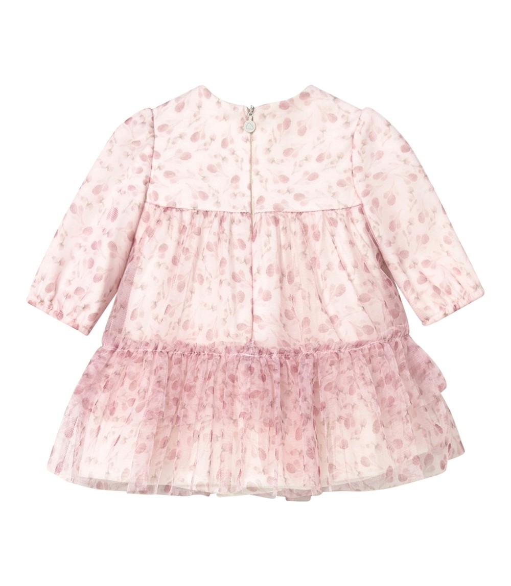 Tüllkleid langarm Blüten