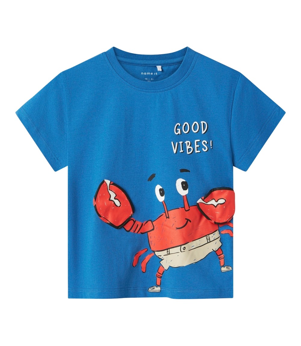 T-Shirt Krabbe Klapp-Applikation