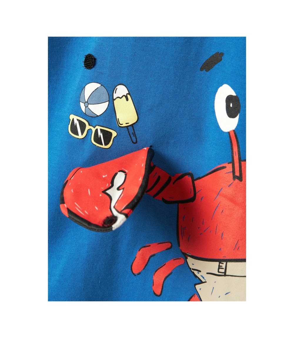 T-Shirt Krabbe Klapp-Applikation