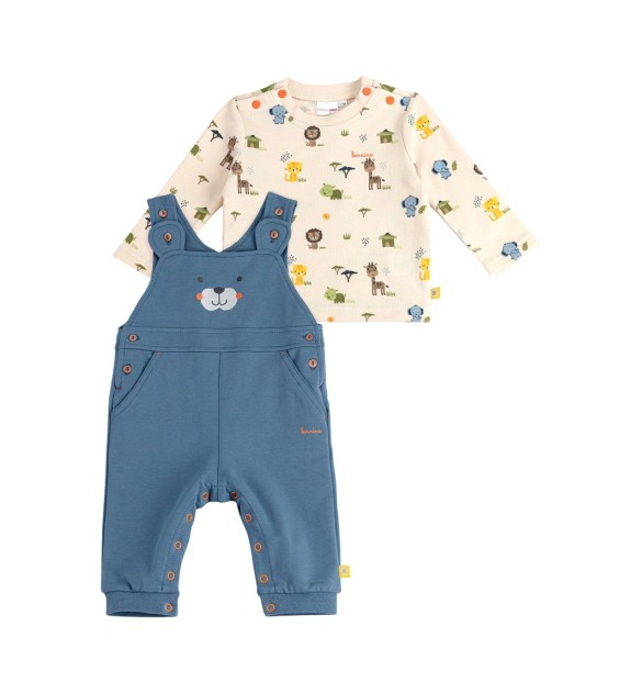 2-tlg. Set Latzhose und Shirt langarm