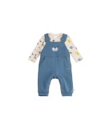 2-tlg. Set Latzhose und Shirt langarm