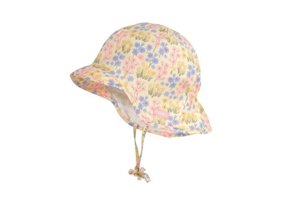 Schirmmütze mit Nackenschutz Blumen