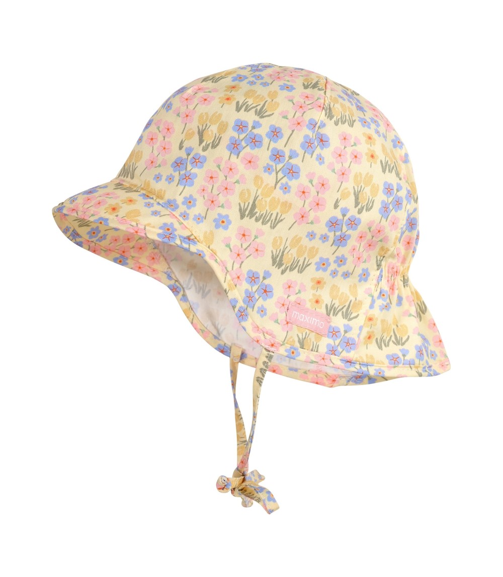 Schirmmütze mit Nackenschutz Blumen