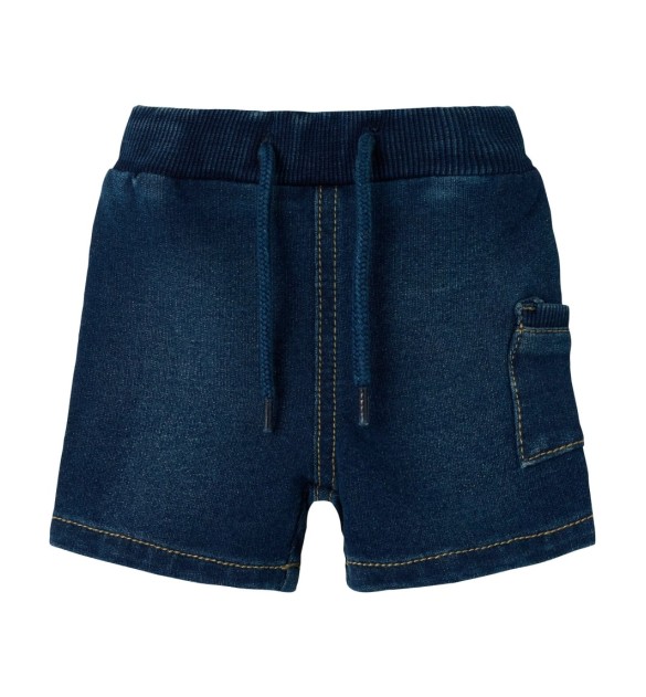 Jogging-Jeansshorts mit Tasche