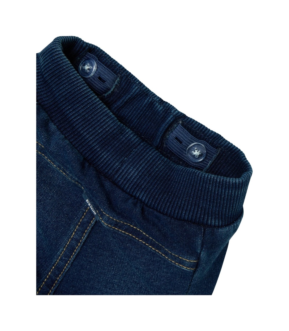 Jogging-Jeansshorts mit Tasche