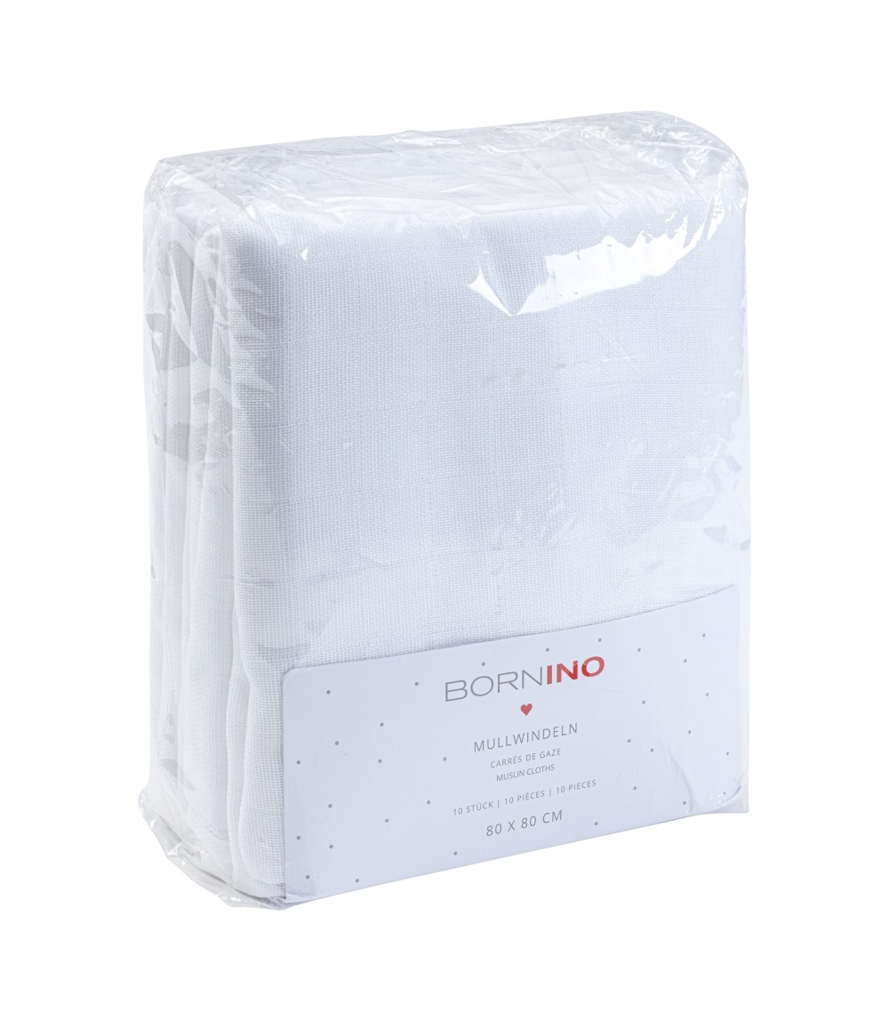 10er-Pack Mullwindeln 80x80 cm