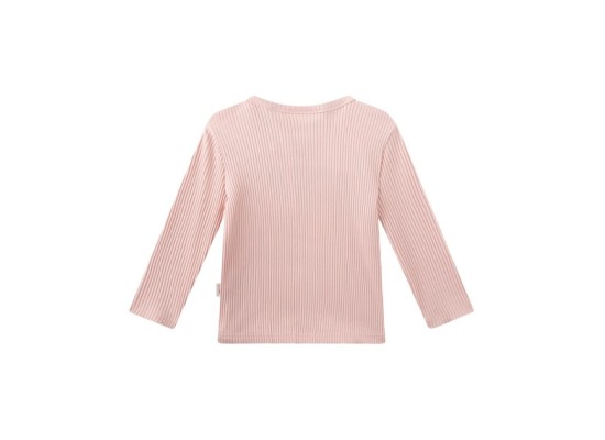 Shirt langarm Rüschen Rippqualität