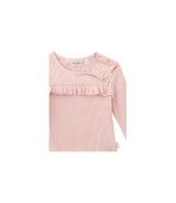 Shirt langarm Rüschen Rippqualität