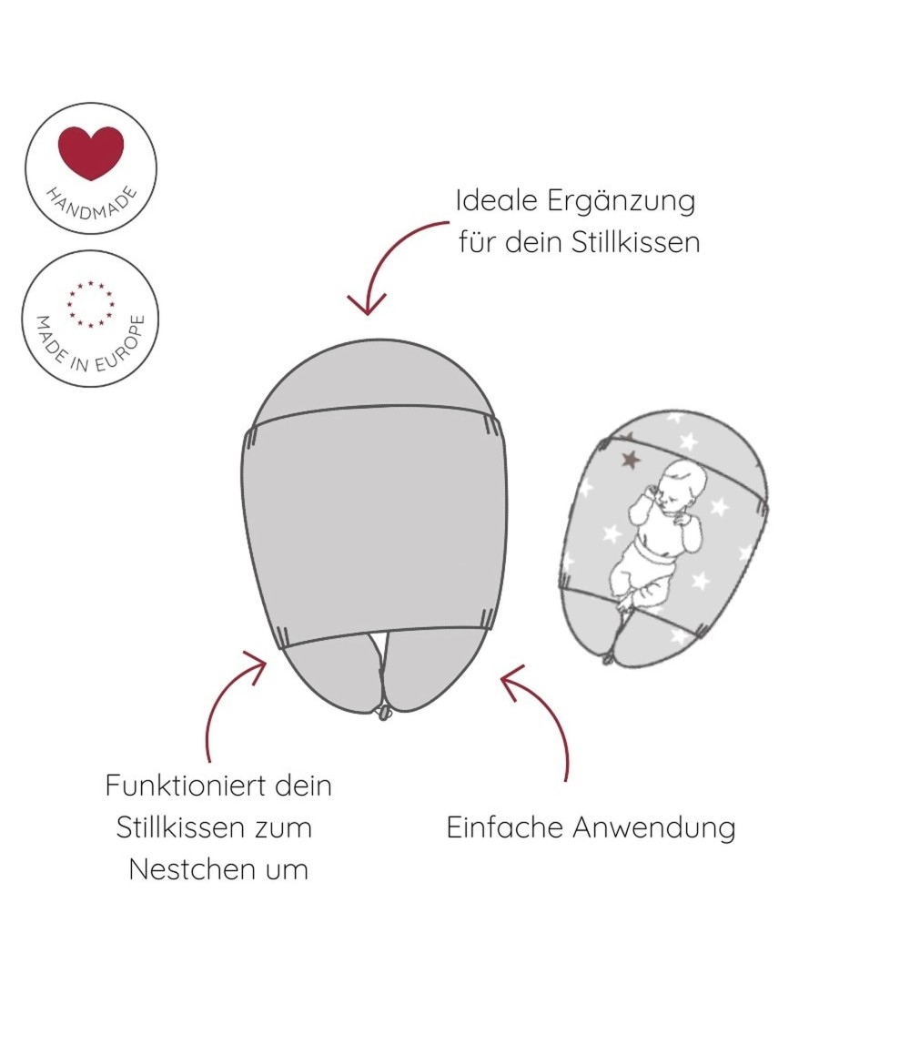 Baby Lagerungsbezug in verschiedenen Farben